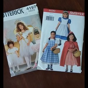 Pair of Butterick Girl's Costume Patterns